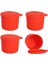 Kitchenaid Için Kapaklı 4 Adet Buz Kalıbı, Kitchenaid Buz Tıraş Makinesi ile Uyumlu Yeniden Kullanılabilir Silikon Buz Yapma Makinesi Aksesuarları (Kırmızı) (Yurt Dışından) 1