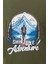 Erkek Bisiklet Yaka Mevsimlik Adventure Baskılı Standart Fit Haki T-Shirt 2