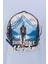 Erkek Bisiklet Yaka Mevsimlik Adventure Baskılı Standart Fit Mavi T-Shirt 2