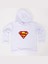 Superman Baskılı Kapüşonlu Pamuklu Kumaş Çocuk Sweatshirt 1