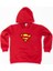 Superman Baskılı Kapüşonlu Pamuklu Kumaş Çocuk Sweatshirt 1