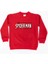 Spiderman Baskılı Örümcek Adam Pamuklu Kumaş Çocuk Sweatshirt 1