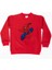 Spiderman Baskılı Örümcek Adam Pamuklu Kumaş Çocuk Sweatshirt 1