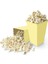 Makaron Sarı Patlamış Mısır Kutusu Popcorn Kutusu 8'li 1