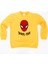 Spiderman Baskılı Örümcek Adam Pamuklu Kumaş Çocuk Sweatshirt 1