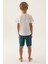 2982 Summer Erkek Çocuk Bermuda Pijama Takım 3