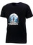 Erkek Bisiklet Yaka Mevsimlik Adventure Baskılı Standart Fit Siyah T-Shirt 1