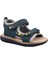 231-84 Lacivert Sarı Çocuk Sandalet 1