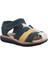 231-85 Lacivert Sarı Çocuk Sandalet 1