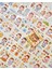 Sevimli Kız Ayıcık Sonbahar 100 Yaprak Sarı Mini Kutu Şeffaf Pet Sticker Seti / Su Geçirmez 2