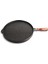 Çift Taraflı Döküm Granit 36CM Bazlama Pizza Grill Tavası 1