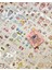 Sevimli Kız ve Tatil Kaykay 100 Yaprak Pembe Mini Kutu Şeffaf Pet Sticker Seti / Su Geçirmez 2