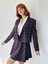 Kısa Blazer Ceket Kadın Mürdüm 4