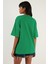 Pamuklu Oversize Bisiklet Yaka T Shirt Bayan T Shirt 5864562 5