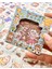 Sevimli Çocuklar ve Summer 100 Yaprak Mavi Mini Kutu Şeffaf Pet Sticker Seti / Su Geçirmez 1