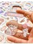 Sevimli Çocuklar ve Summer 100 Yaprak Mavi Mini Kutu Şeffaf Pet Sticker Seti / Su Geçirmez 3