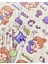 Sevimli Çocuklar ve Summer 100 Yaprak Mavi Mini Kutu Şeffaf Pet Sticker Seti / Su Geçirmez 5