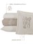 Natural Series Leaf Yatak Seti 6 Parça Taş Rengi 4