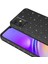 Samsung Galaxy A05 Kılıf Koton Simli Silikon Arka Kapak Kamera Korumalı Siyah 2