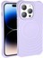 Apple iPhone 14 Pro Kılıf Magsafeli Airbagli Mat Silikon Hepi Kapak Lila 3