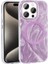 Apple iPhone 15 Pro Kılıf Kenarları Tırtıklı Fırça Boya Desenli Magsafeli Palet Kapak Pembe 3
