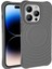 Apple iPhone 14 Pro Max Kılıf Magsafeli Airbagli Mat Silikon Hepi Kapak Gri 3
