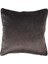 Koyu Gri Kadife Biyeli 50x50 cm Kare Kırlent Kılıfı CVICM1C41VF90311ET-GY47 1