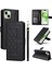 Iphone 15 Için Flip Case Artı Basit Iş Deri Kılıf Kapak Çevirin (Yurt Dışından) 1