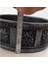 Beton Aranjman ve Bonsai Saksısı Çiçek Desen Ağız Çap 20-30 cm Çap Antrasit Gold 2