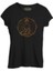 Ruhun Huzuru - Altın Budha ve Mandala Siyah Bayan Tshirt 1