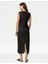 Regular Fit Midi Keten Elbise 3