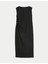 Regular Fit Midi Keten Elbise 4