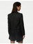 Marks & Spencer Tailored Fit Crop Keten Blazer Ceket 4