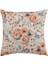 Somon Çiçek Baskılı 45 x 45 cm Kare Kırlent Kılıfı 1