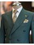Italyan Stil Kruvaze Ceket Pantolon Takım Elbise Yeşil T12258 4