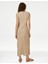 Regular Fit Midi Keten Elbise 2