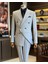 Italyan Stil Kruvaze Ceket Pantolon Takım Elbise Gril T12259 1