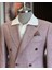 Italyan Stil Slim Fit Kruvaze Erkek Ceket Bordo T12217 4