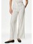 Yüksek Bel Wide Leg Keten Pantolon 2