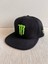 Monster Canavar Nakışlı Arkasından Ayarlamalı Snapback Unisex Siyah Hip Hop Şapka 1