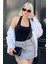 Siyah Halter Yaka Boyun Askılı Crop Body MG2146 5