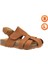 Arezzo Unisex Deri Çocuk Sandalet Taba 1