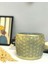 Eskitme Gold Desenli Dekoratif Beton Saksı 2