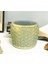 Eskitme Gold Desenli Dekoratif Beton Saksı 3