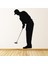 Golfçü Atıcı Golf Dekoratif Duvar Sticker Çıkartma Spor Salonu Çocuk Odası 1