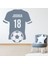 Kişiye Özel Isim ve Numara Futbol Forması Dekoratif Duvar Sticker Çıkartması Bebek Çocuk Odası 1