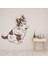 Husky Yavru Köpek Dekoratif Duvar Sticker Çıkartma Yatak Çocuk Odası 1