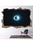 Total Eclipse Moon 3D Delikli Dekoratif Duvar Sticker Çıkartması Bebek Çocuk Odası 1