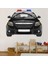 Polis Arabası Ön Acil Durum Aracı Dekoratif Duvar Sticker Çıkartma Bebek Çocuk Odası 1