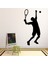 Tenis Oyuncusu Yüksek Servis Tenis Dekoratif Duvar Sticker Çıkartma Spor Salonu Çocuk Odası 1
